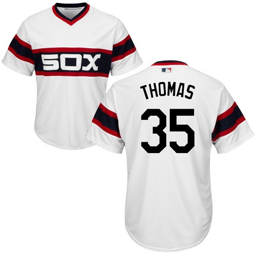 White Sox #35 Frank Thomas White Alternate Home Cool Base Stitched Youth MLB Jersey